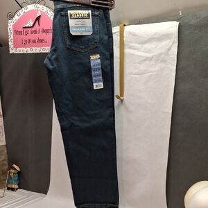 Rustler Men's Relaxed Fit Jeans - Dark Blue